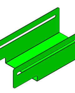 slide shut-off for feed trough with square hole Zn275